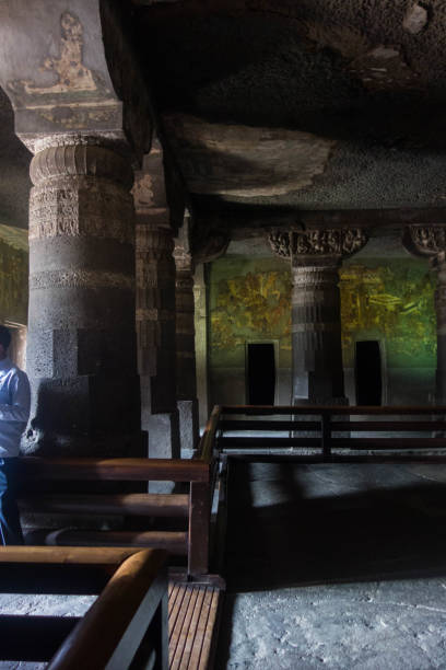 istock Pillars of Ajanta caves 1445713539