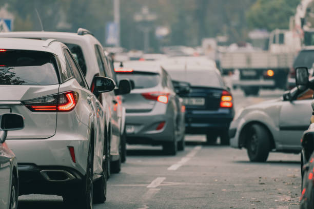 istock Cars stuck in traffic 1445714071