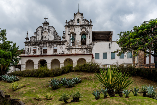 Facade of Convent of Saint Franciscus in Vitoria City, Brazil.