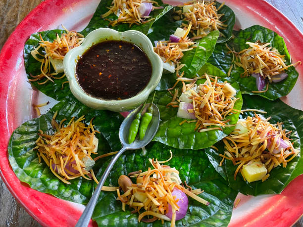 istock Close up traditional Thai food plate 1445721962