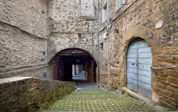 istock Rustic alley in San Vito Romano, Lazio Italy 1445723784