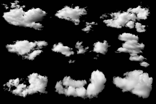 istock Group of clouds white fluffy for design. 1445729200