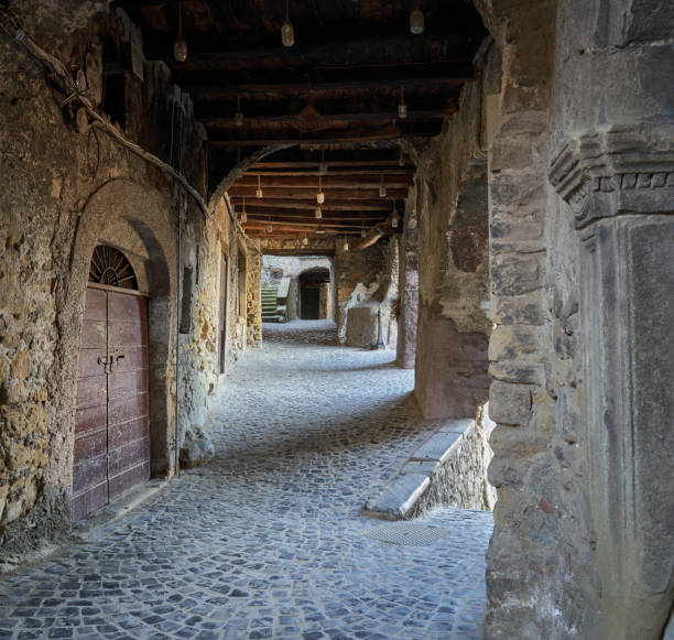 istock Rustic alley in San Vito Romano, Lazio Italy 1445735103