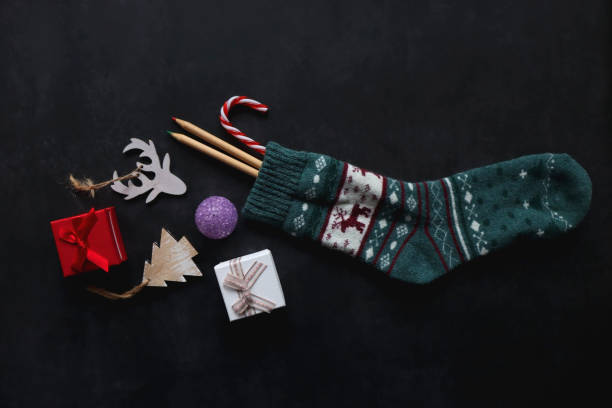 istock Stocking with Toys and Presents 1445736018