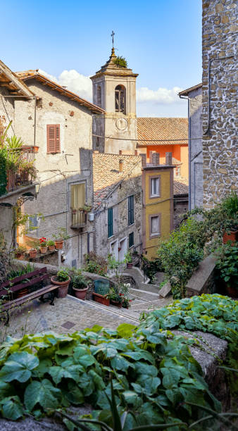istock Rustic alley in San Vito Romano, Lazio Italy 1445746959