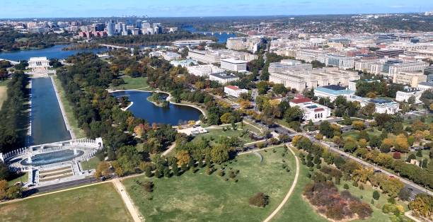 istock High angle view of Washington DC 1445751843