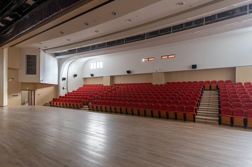 Empty cabaret theatre seats