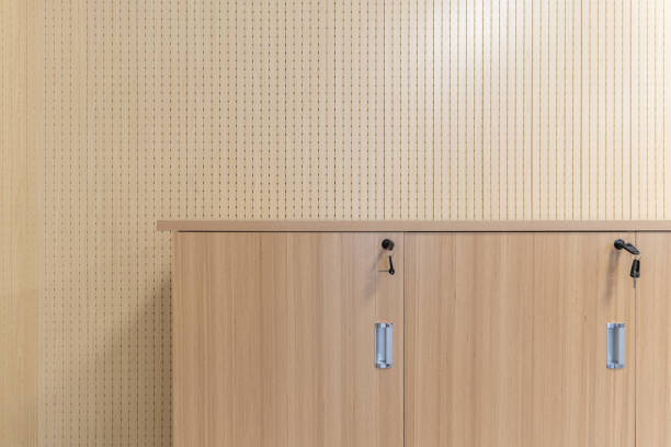 Steel filing cabinet for privacy data in the office.