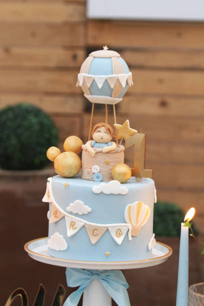 istock Birthday sweets decoration for boy 1445762930