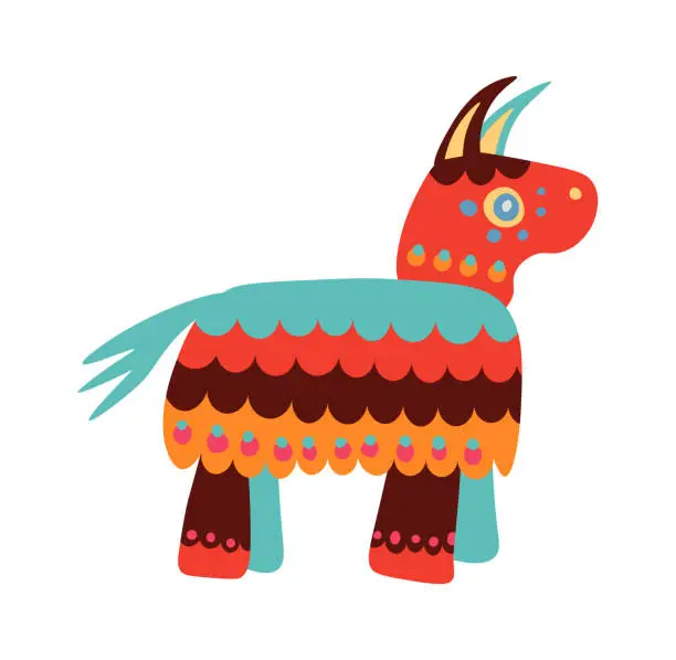 Vector illustration of Mexican culture horse symbol. Vector illustration