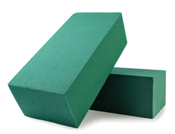 istock Two floral sponges on a white background. Floral brick 1445770908