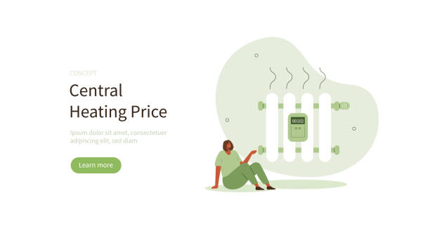 stockillustraties, clipart, cartoons en iconen met central heating - central heating