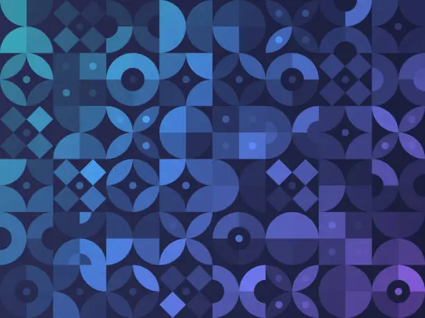 Vector illustration of Modern Geometric Shapes Abstract Textured Background