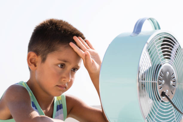 istock Little child during summer heat looking for refreshment 1445774320
