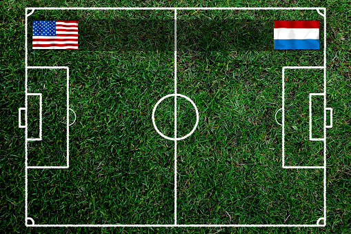Football Cup competition round of 16 teams between the national Netherlands and national America.