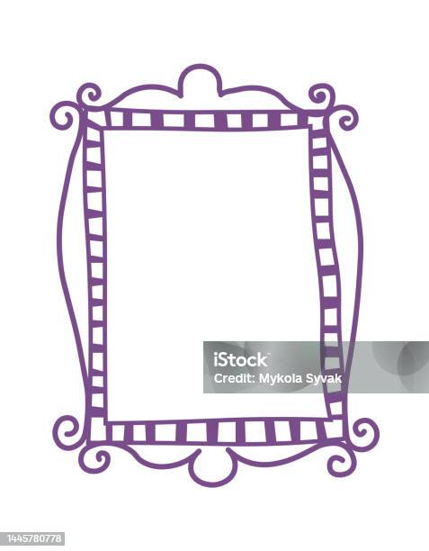 Cartoon Style Rectangle Cartoon Rectangular Frame Vector Illustration Stock Illustration ...