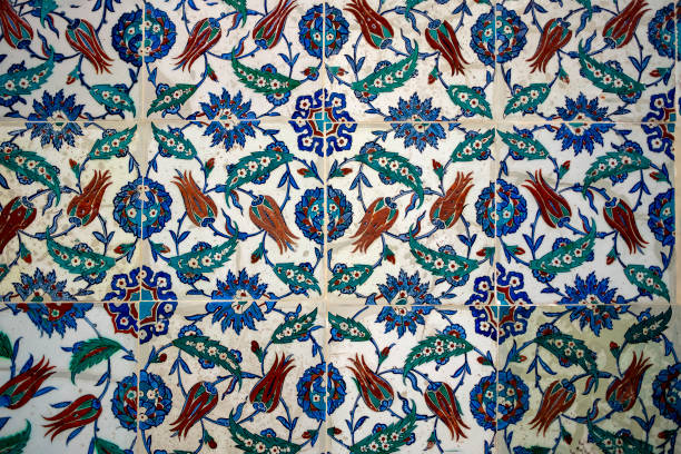 istock Ottoman handmade blue  tiles decoration,, Istanbul, Turkey 1445784033