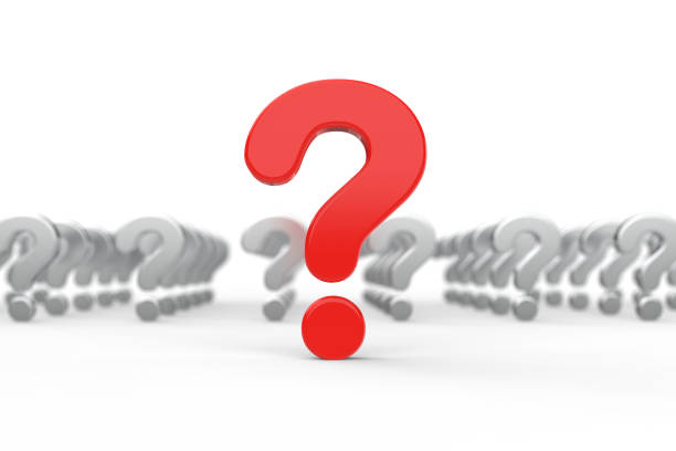 istock 3D Illustration of Question mark symbol. question mark 3d red interrogation point asking sign punctuation mark isolated on white background 1445784945