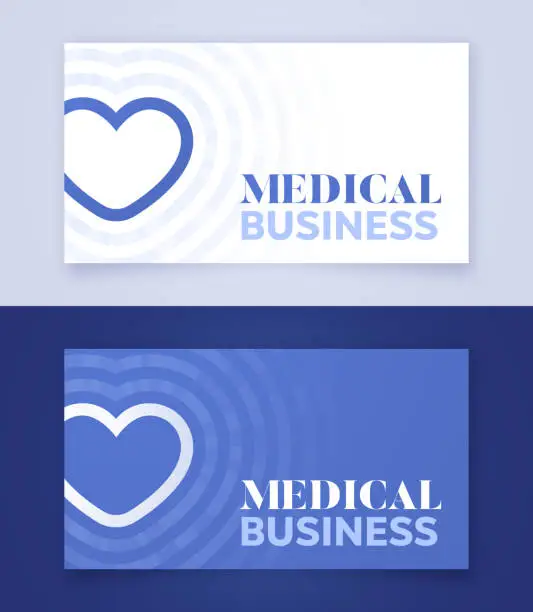 Vector illustration of Medical Business Card Layout