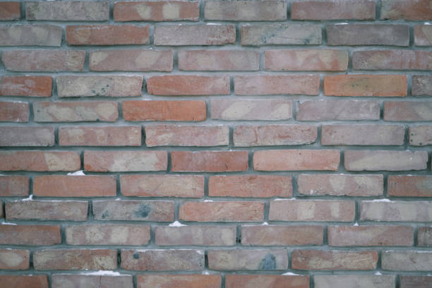 istock Vintage red brick wall. old red brick wall with copy space. brick wall texture for background 1445786914