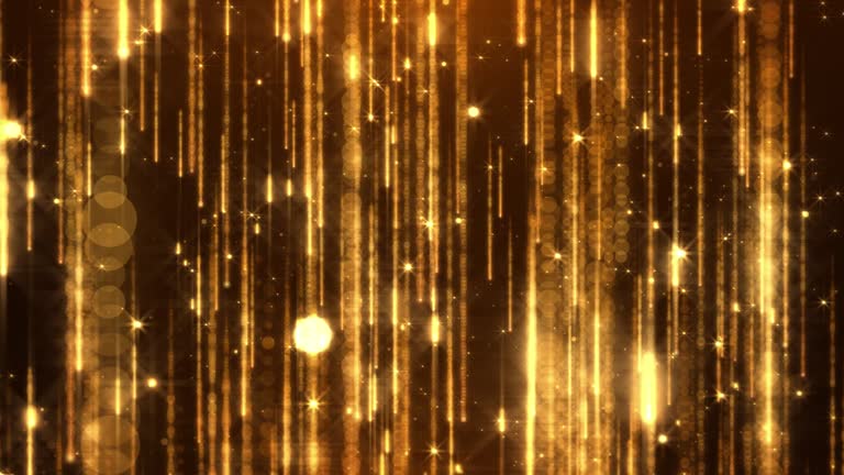 Gold Particles Rain Abstract Awards Ceremony Background