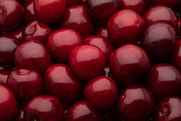 Cherry berries top view