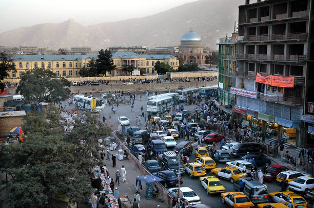 아프가니스탄 카불 중심부의 모습 - kabul 뉴스 사진 이미지