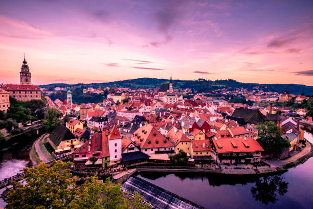 istock Evening view of Cesky Krumlov city 1445802674