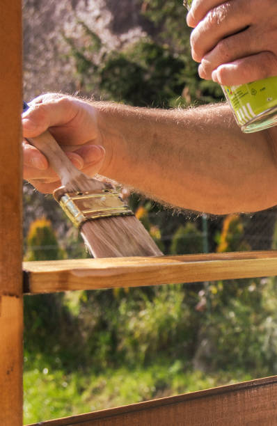 istock Wood varnishing 1445803475