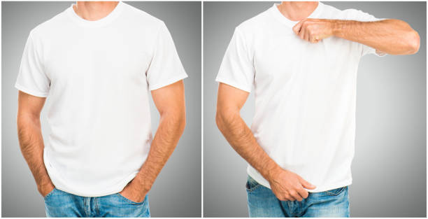 istock Man in white T shirt 1445804062