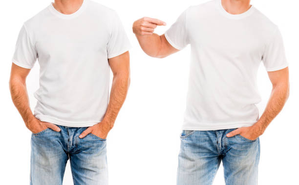 istock Man in white T shirt 1445804068
