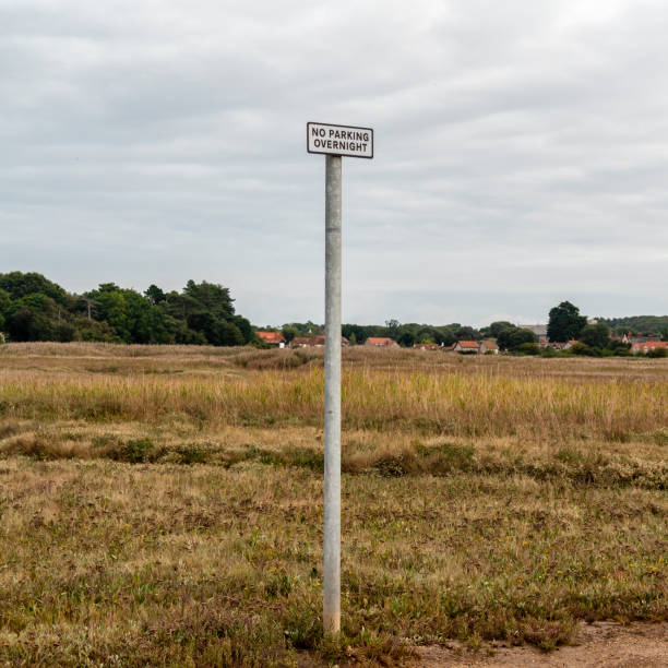 'No overnight parking' - sign
