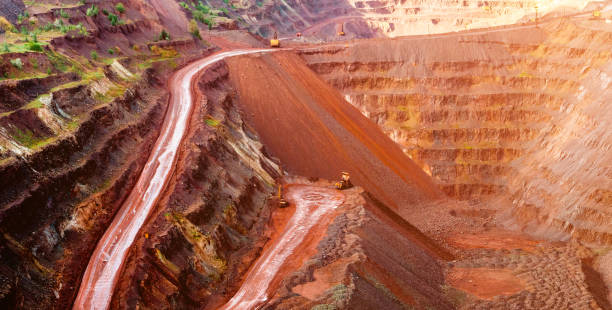 metal ore extraction quarry in Krivyi Rih