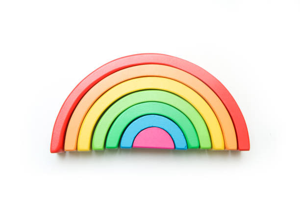 istock The wooden rainbow toy 1445808377