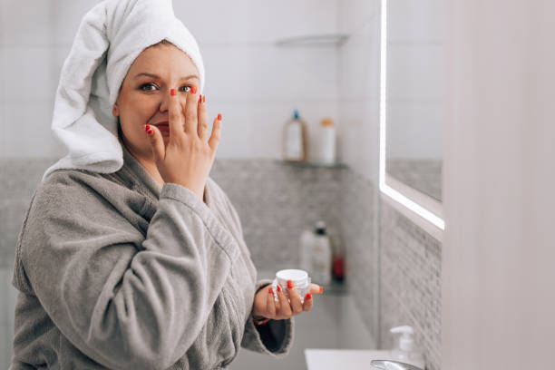 istock My skin is so soft when I apply this 1445810927