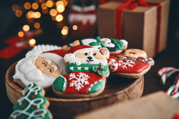 Decorated Christmas Cookies for Christmas Present
