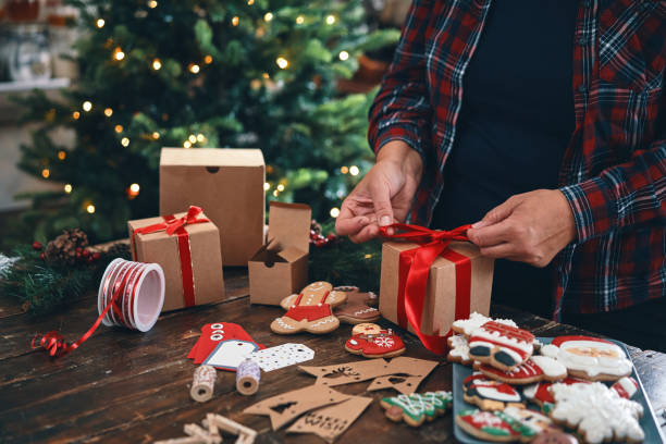 istock Decorated Christmas Cookies for Christmas Present 1445812449