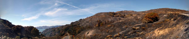 istock Road runs through burnt hillside after fire on Angel Island 1445812769