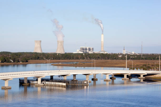 istock Jacksonville Power Plant And A Bridge 1445816981