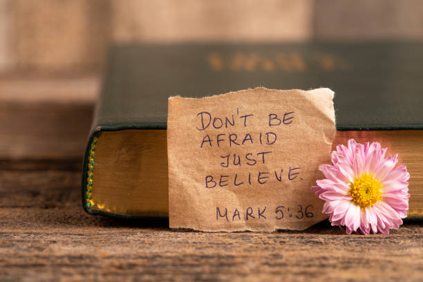 istock Handwritten Bible quote 1445826725