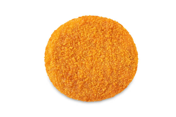istock Prepared fish cutlets on a white isolated background 1445834746