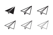 istock Paper plane icon 1445840010
