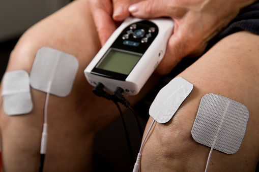Using electrode therapy for muscle and joint pain.