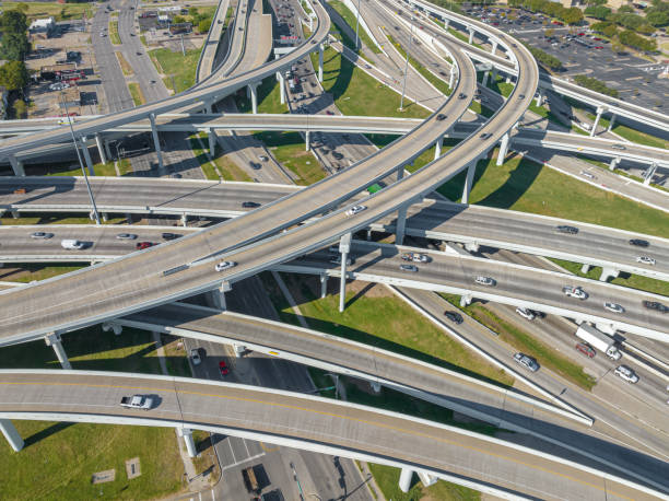 istock Aerial View  of Highway system 1445844724