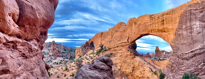 touring arches national park, moab, utah - u.s.a.