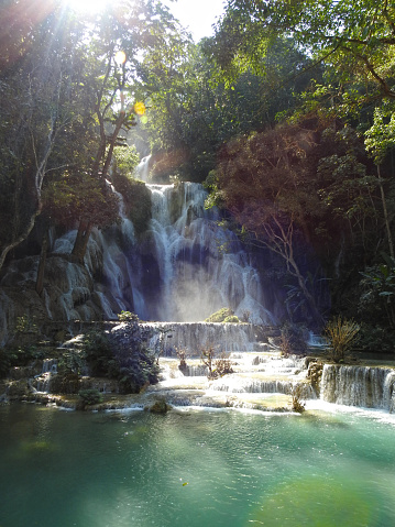 Kuang Si waterfall in Luang Prabang, Laos
