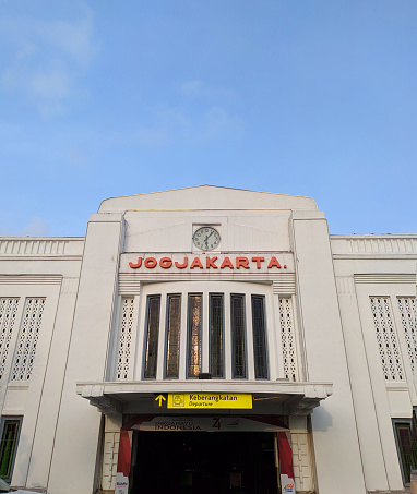 Jogjakarta, November 14th, 2019, Train Station of Jogjakarta, Jogjakarta Special Regency, Indonesia. This picture was taken early in the morning.