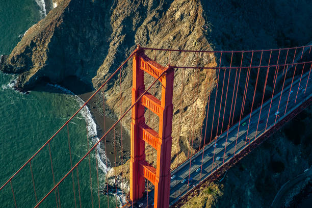カリフォルニア州サンフランシスコの空撮 - national landmark international landmark cityscape tower ストックフォトと画像