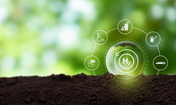 istock Clean hydrogen energy concept. Environment, eco friendly industry and alternative energy. Climate friendly energy solution in the future for net zero target. Reducing greenhouse gas emissions. 1445900284