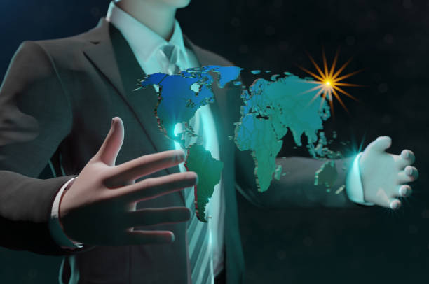 istock businessman holding world map in hands 1445900312